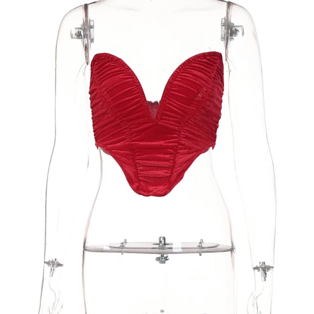 Crop v shape top